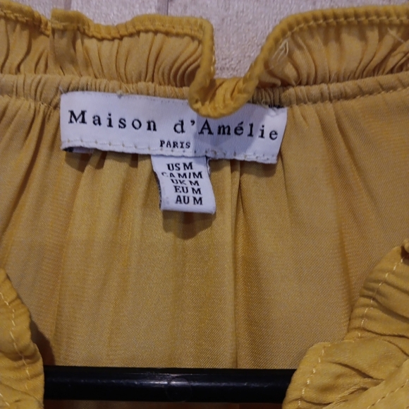 Maison D'Amelie Women's Blouse Top Size M Made In Paris - Picture 4 of 4